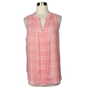 41 Hawthorn Breyson Pleated Detail Split Neck Top, Large